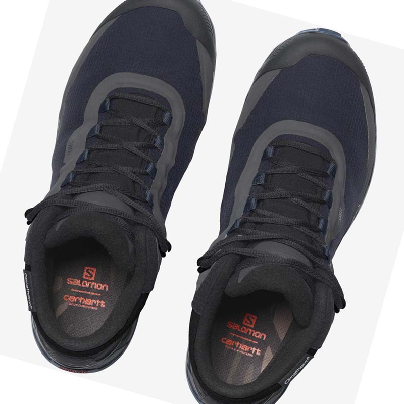 Salomon SHELTER CSWP FOR CARHARTT WIP Sneakers Dames Zwart Grijs | 21384-JYWO