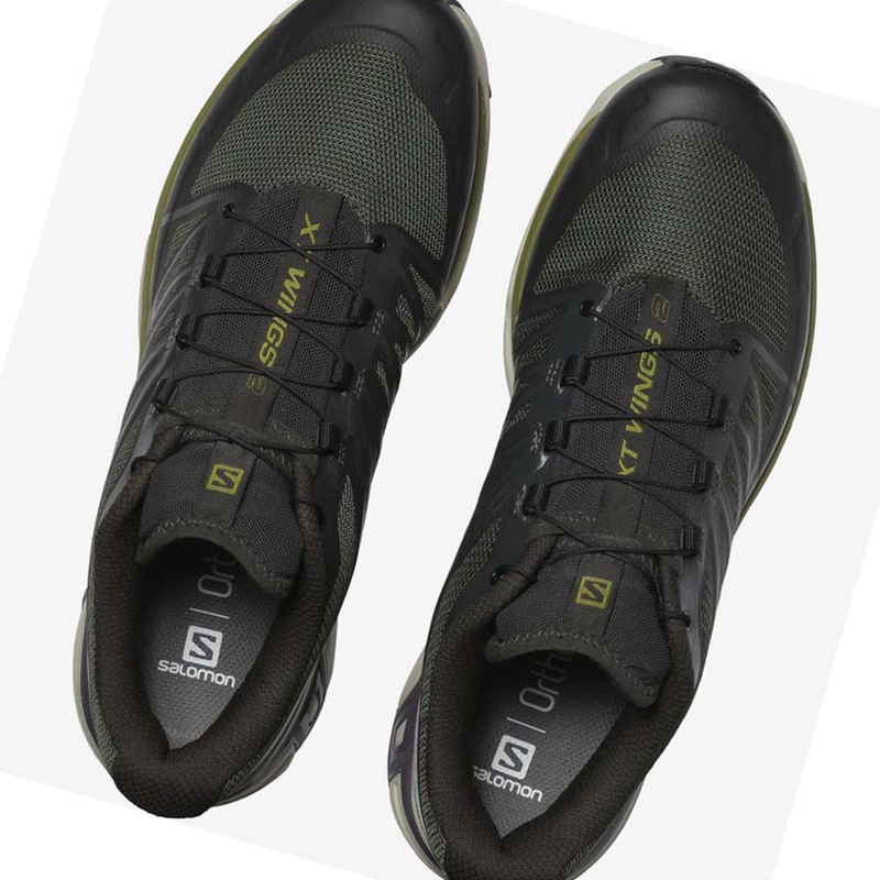 Salomon XT-WINGS 2 Sneakers Heren Zwart Olijfgroen | 75023-BPAN