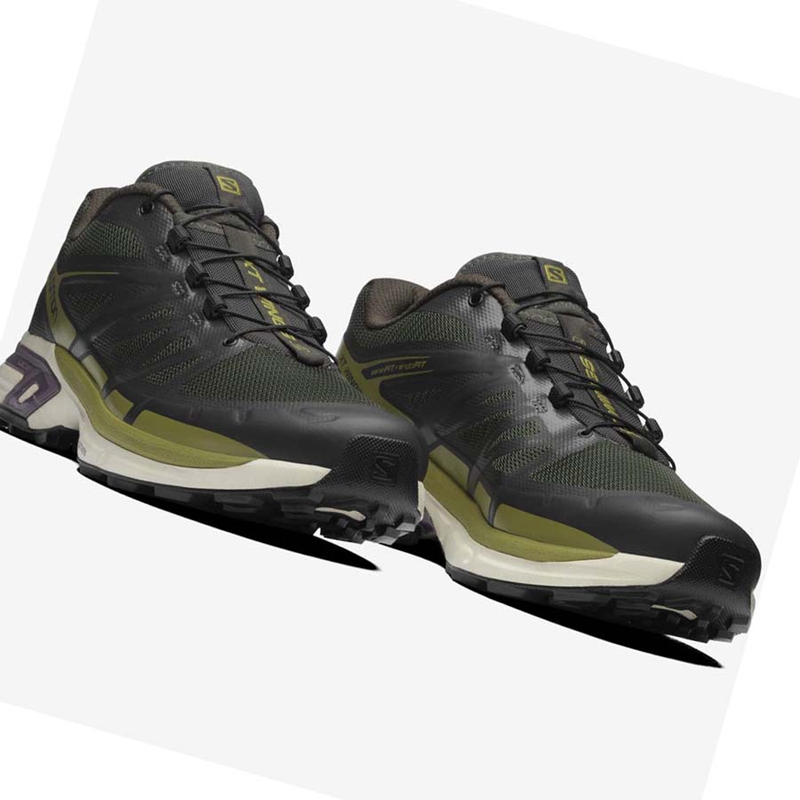 Salomon XT-WINGS 2 Sneakers Heren Zwart Olijfgroen | 75023-BPAN