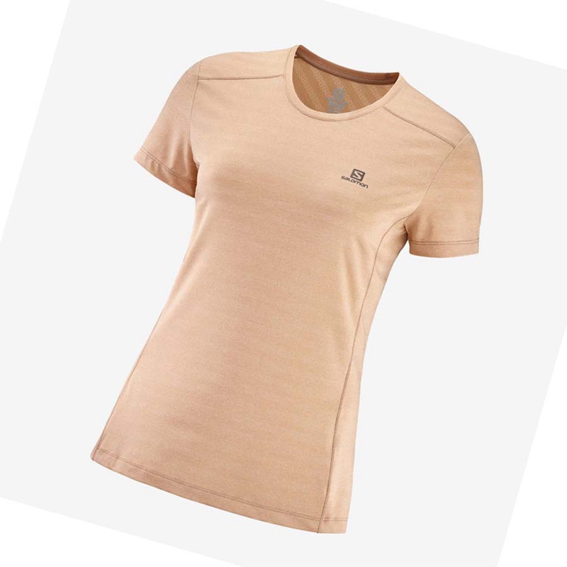 Salomon XA TEE W T-shirts Dames Roze | 67312-SAHK